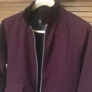 ASOS DESIGN harrington jacket with funnel neck